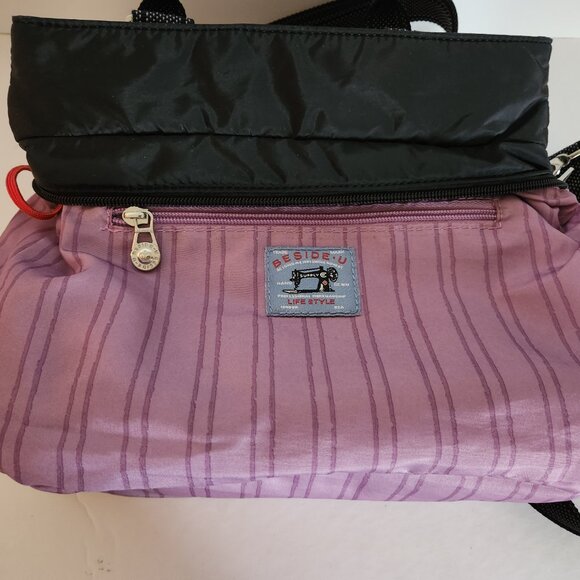 Ladies Nylon Multi Pockets Compartments  Beside-U purse bag tote - new unused - Picture 11 of 16